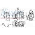 W164 W166 M273 M272 Klimakompressor für Mercedes-Benz ml350 ml400 ml450 Klimakompressor 0022305411